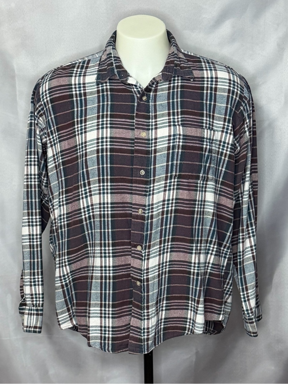 Great Northwest Sportswear Plaid Flannel Shirt 90s Vintage Grunge
